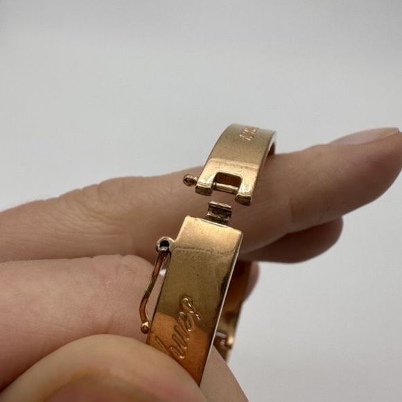 Stella & Dot Inspirational Bangle Bracelets Always & Love Rose Gold & Gold - Picture 7 of 12